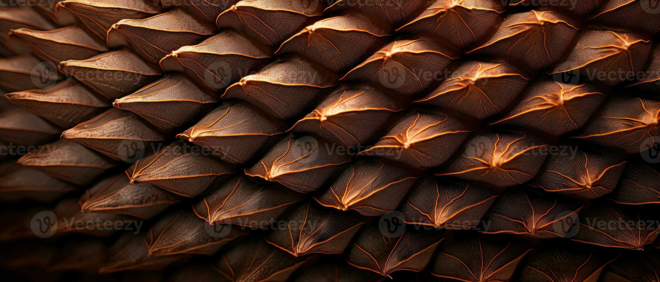 Detailed macro shot of a pineapple. AI Generative photo