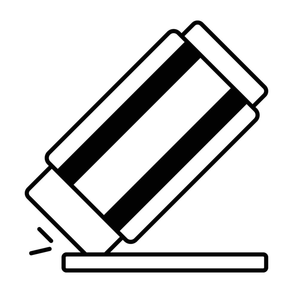 Trendy Eraser Concepts vector