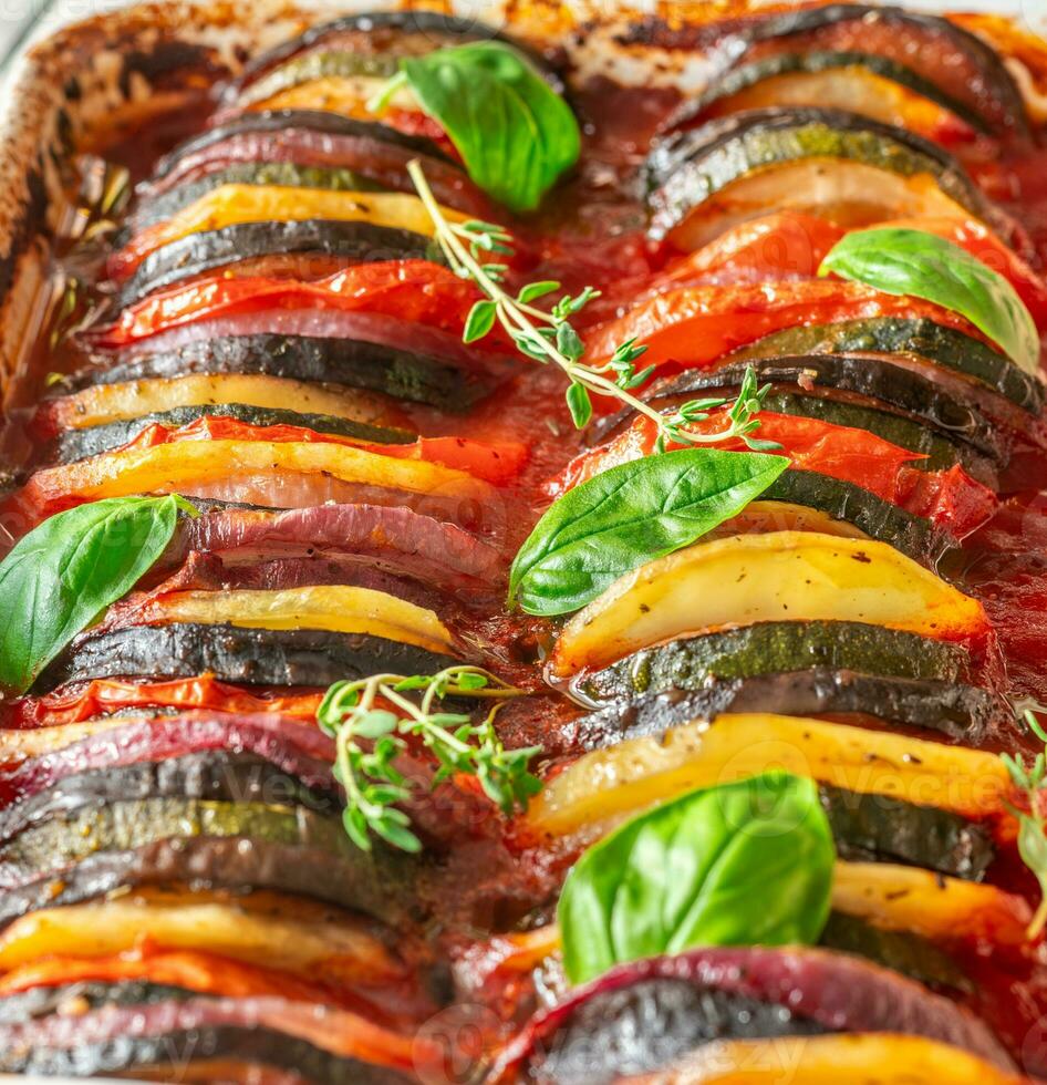 Briam Greek Vegetable Bake photo