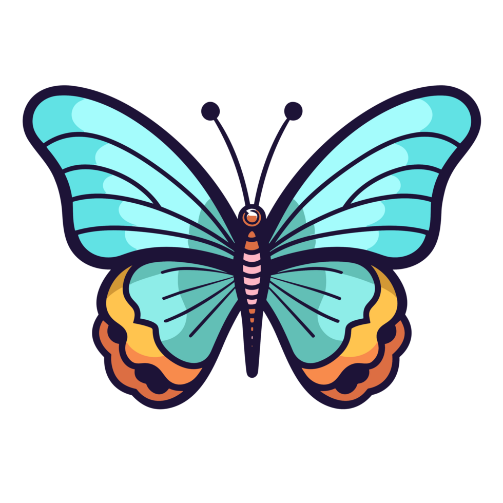 Beautiful Butterfly Clipart - Ai Generative png