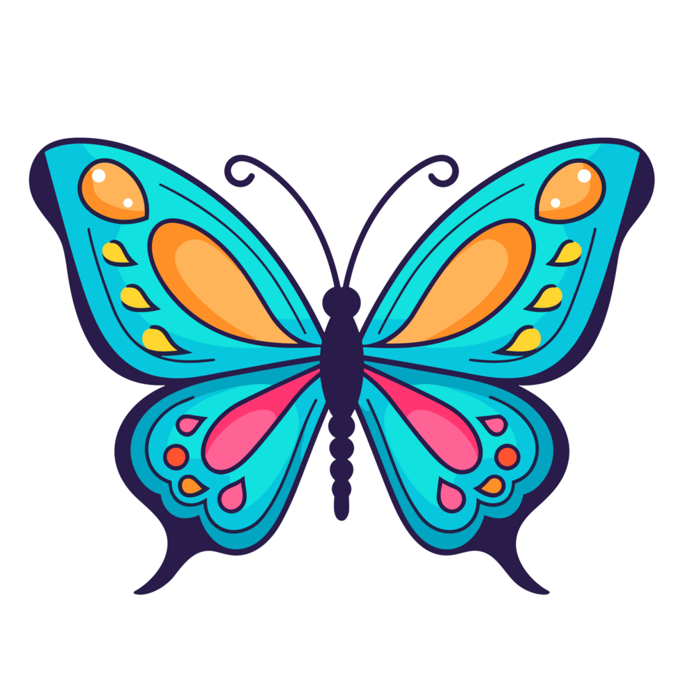 Beautiful Butterfly Clipart - Ai Generative png