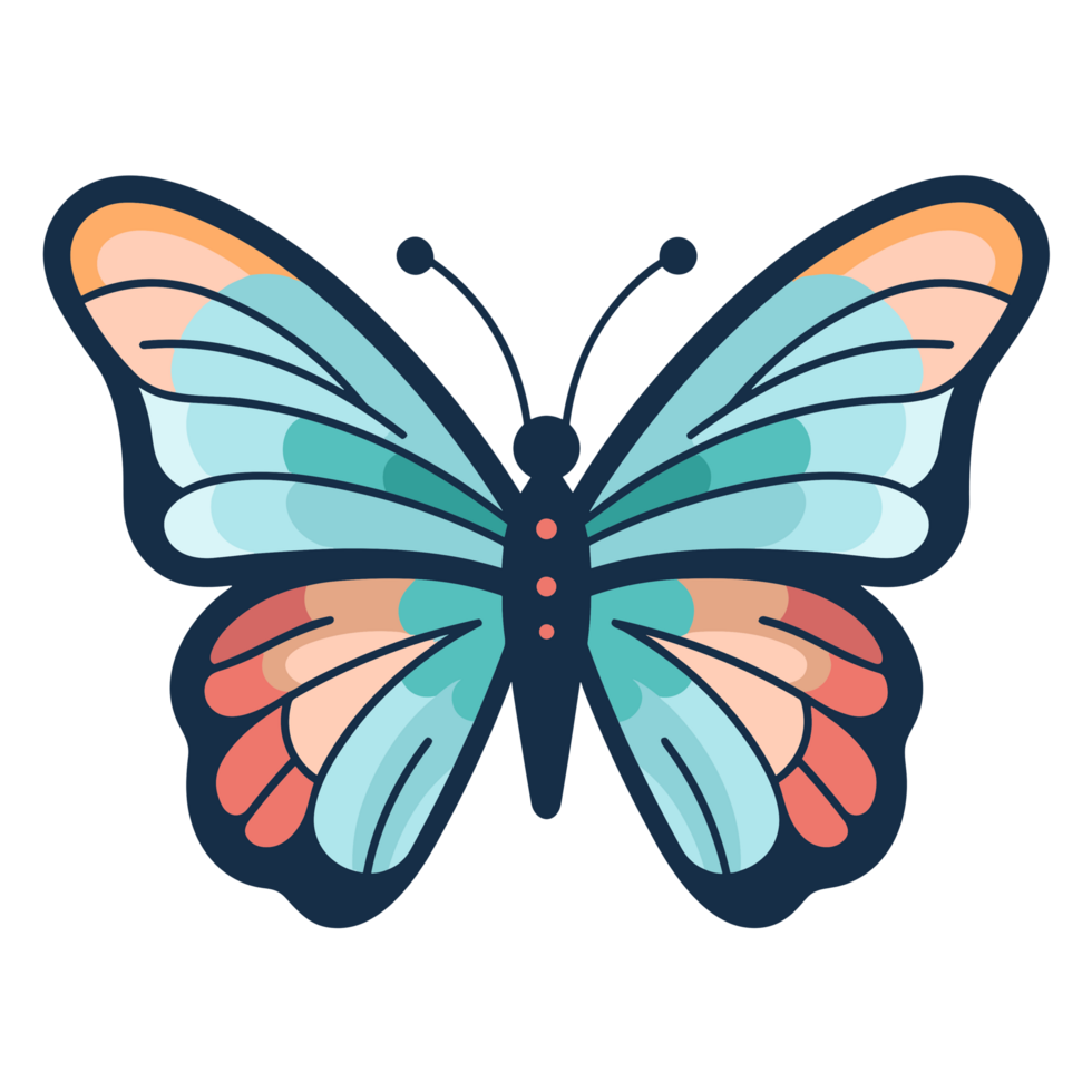 Beautiful Butterfly Clipart - Ai Generative png