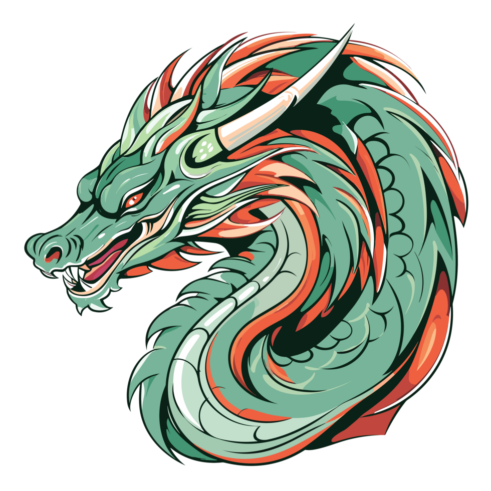 Dragon Head Clipart - Ai Generative png