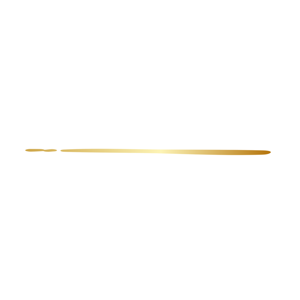 Aesthetic golden line png