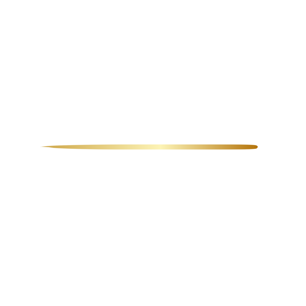 Aesthetic golden line png