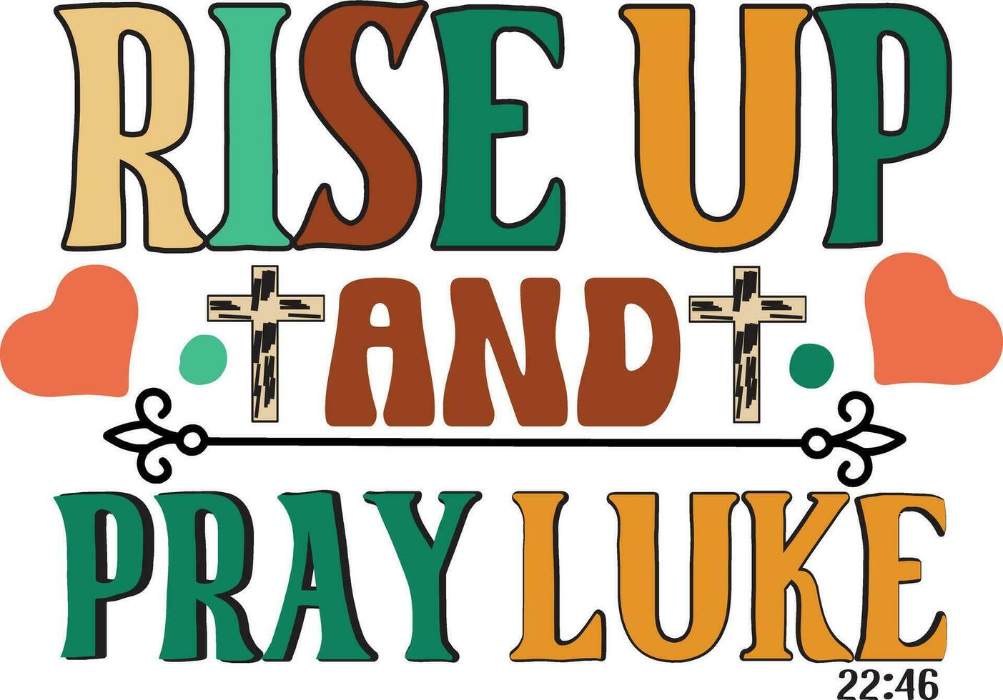 Retro Bible Verse Quotes Vector Design