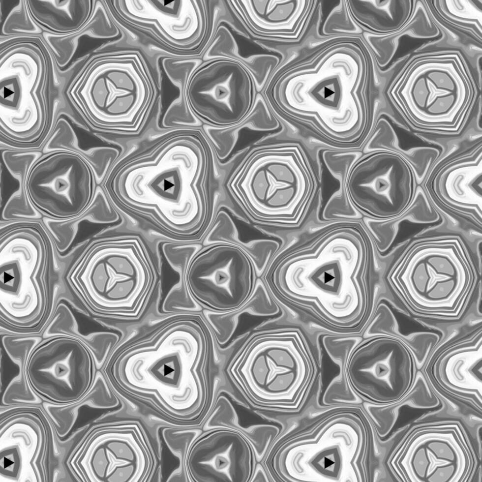 Black and white kaleidoscopic texture photo