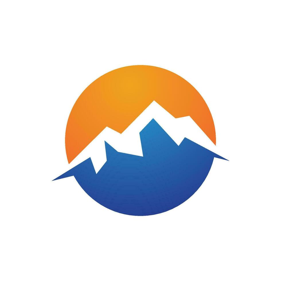 Mountain icon Logo vector