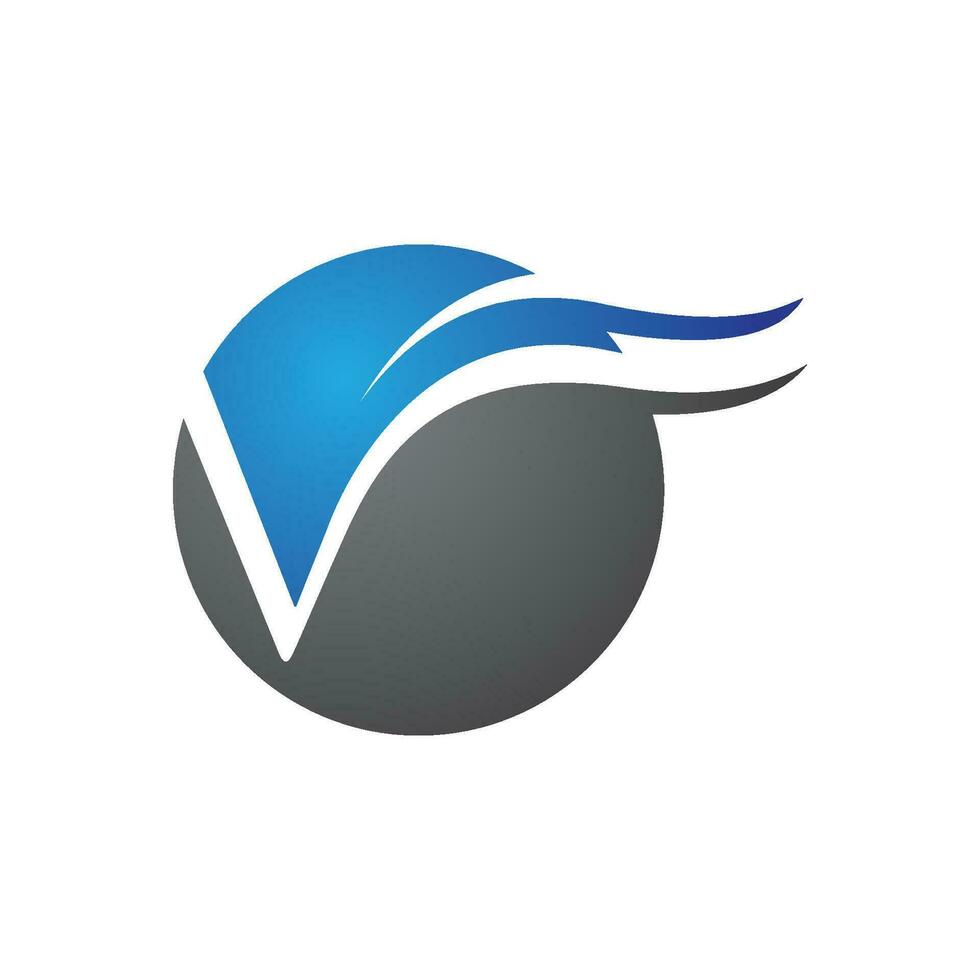 V Letter Logo Template vector