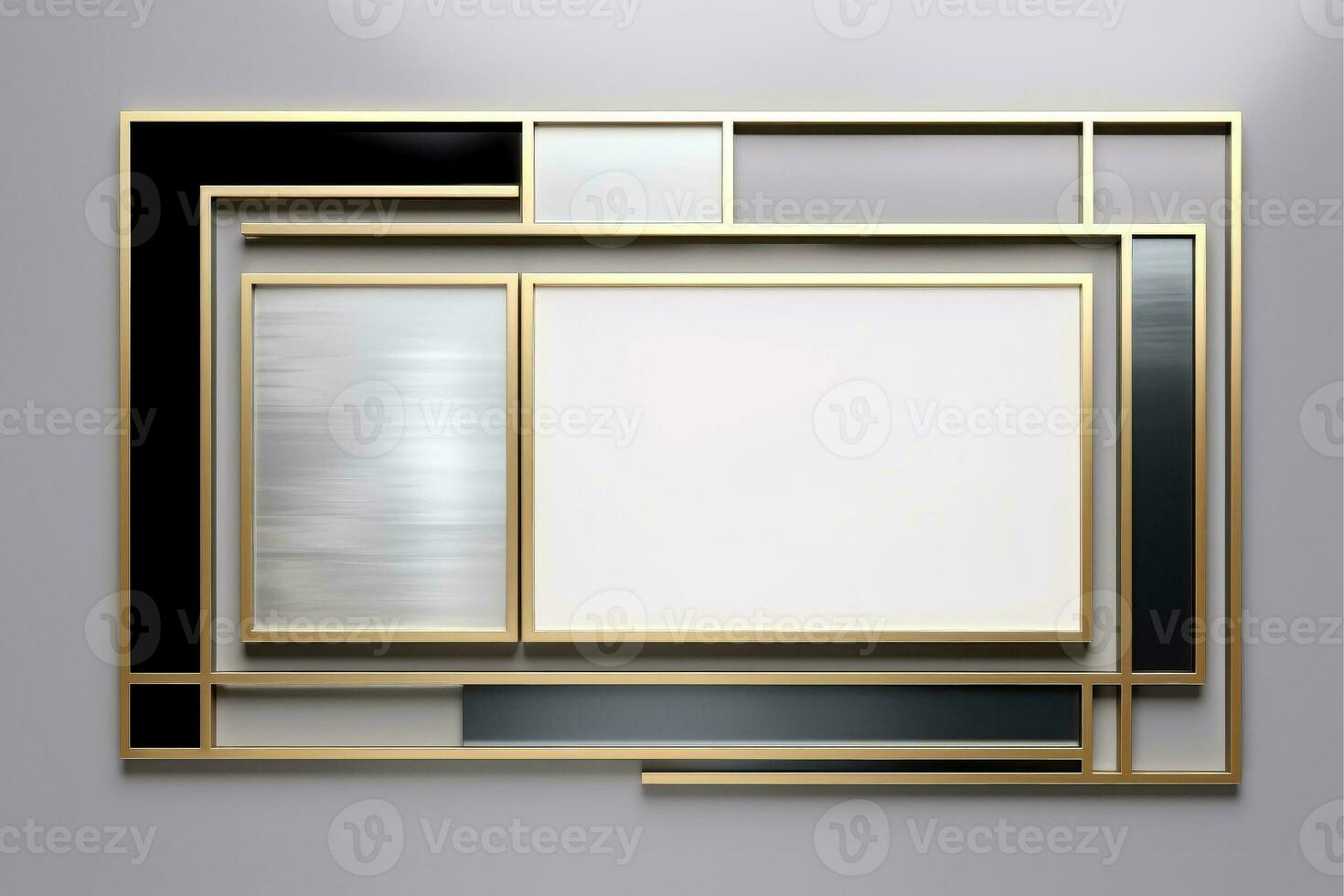Abstract high tech white border, futuristic technology background, Generative AI photo