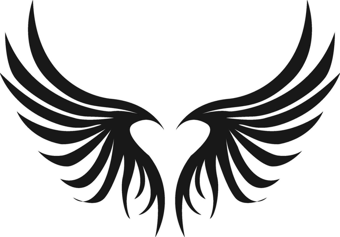 Wing Vector Silhouette