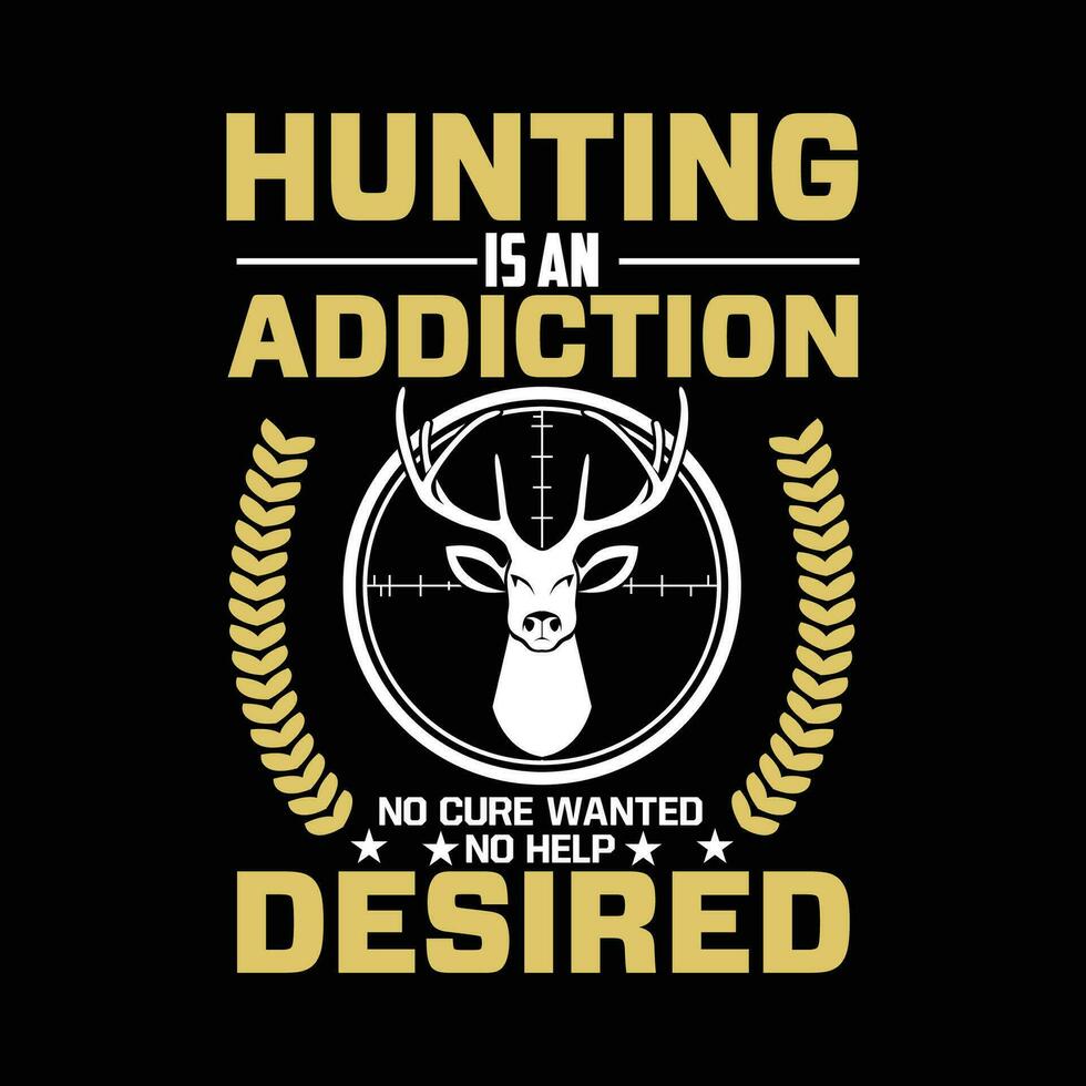Free Hunting t shirt design vector