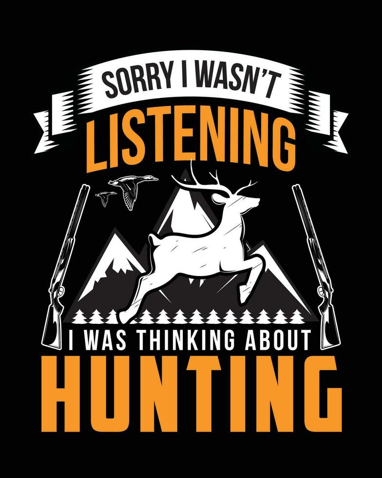 Hunting t shirt design vector