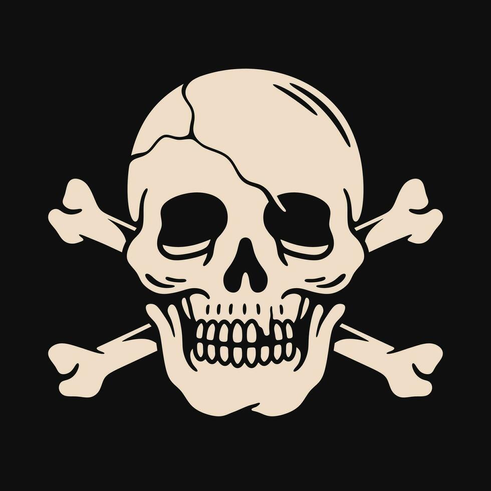Skull and Crossbones vector design