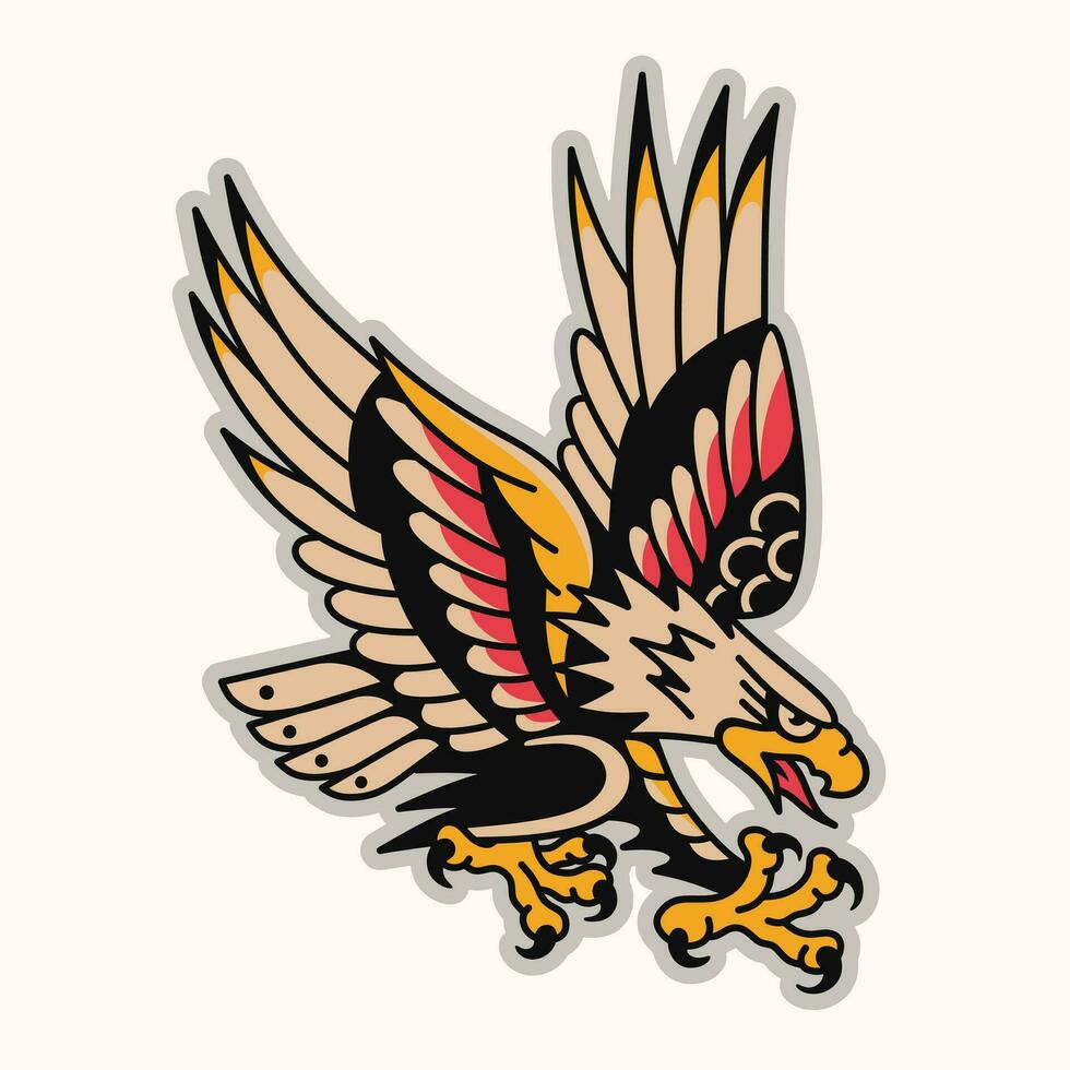 tradicional águila vector diseño