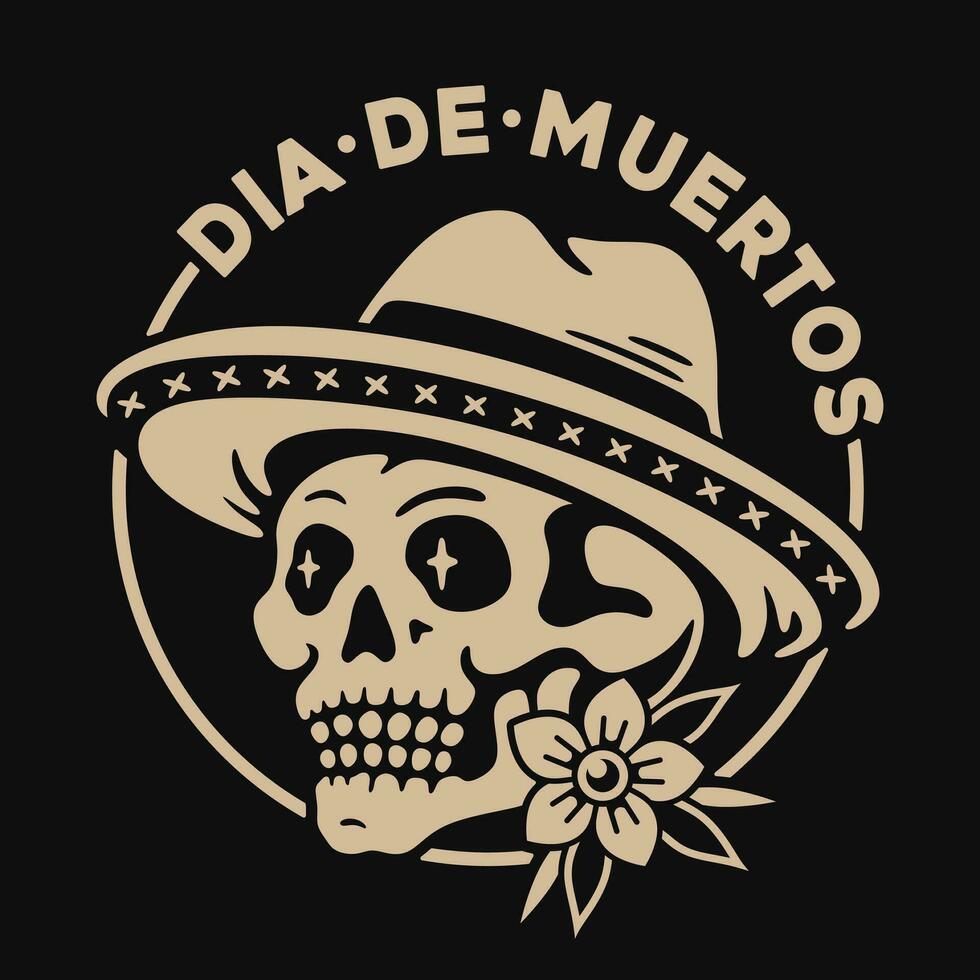 dia Delaware muertos diseño vector