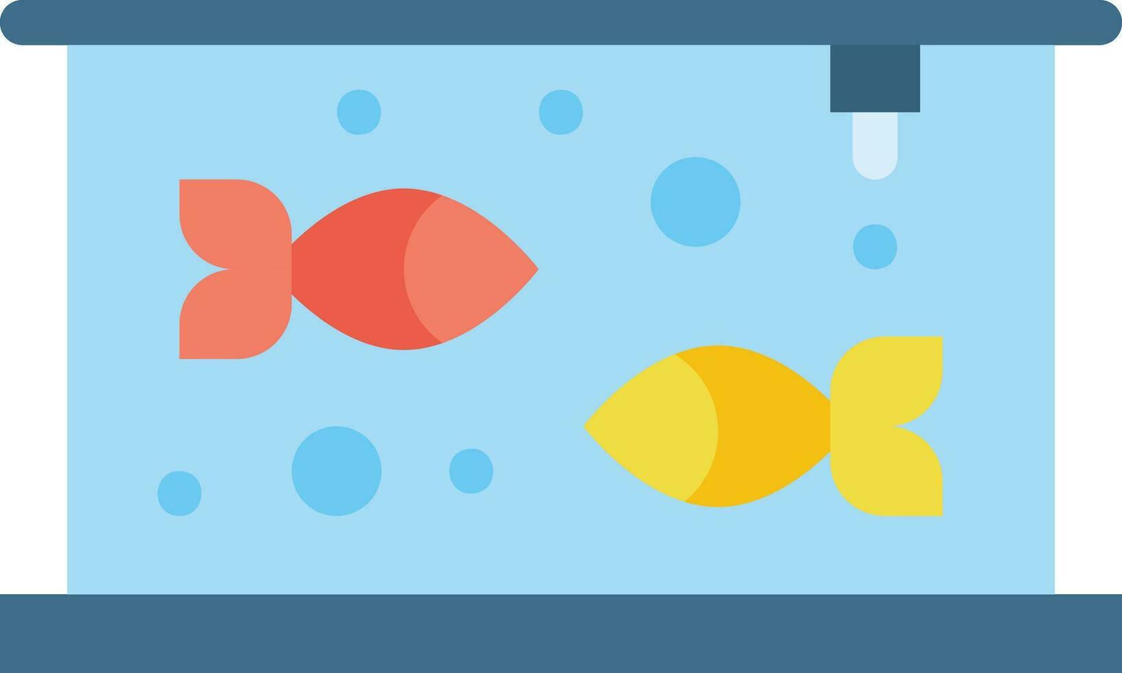 Aquarium icon flat vector illustration