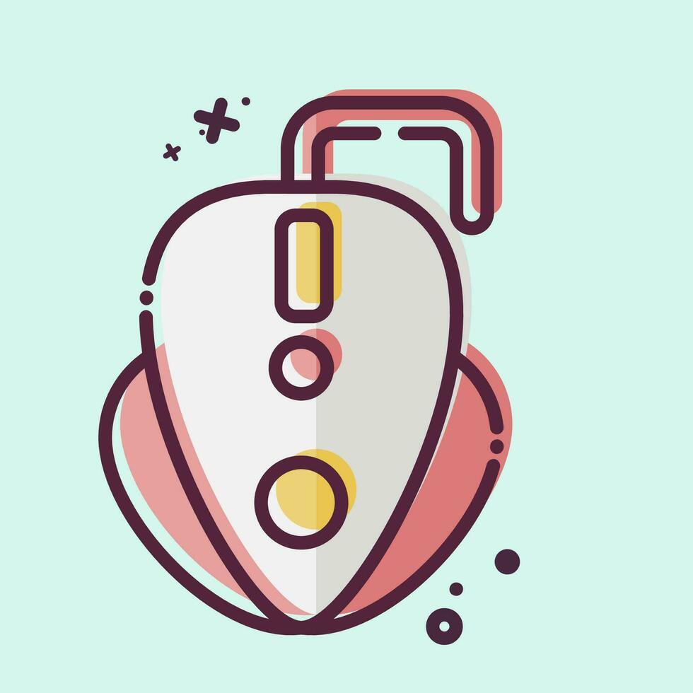 Icon Gaming Mouse. related to Computer symbol. MBE style. simple design editable. simple illustration vector