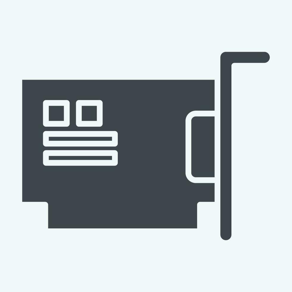 Icon Hardware. related to Computer symbol. glyph style. simple design editable. simple illustration vector