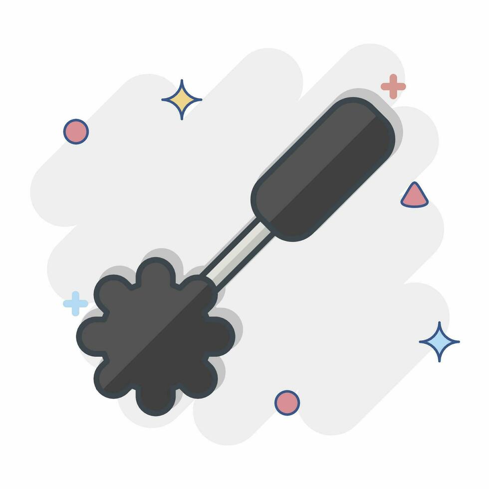 Icon Toilet Brush 2. related to Cleaning symbol. comic style. simple design editable. simple illustration vector