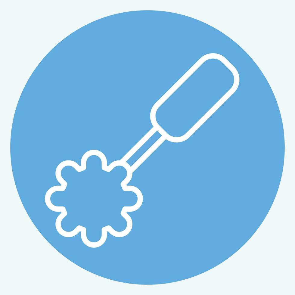 Icon Toilet Brush 2. related to Cleaning symbol. blue eyes style. simple design editable. simple illustration vector