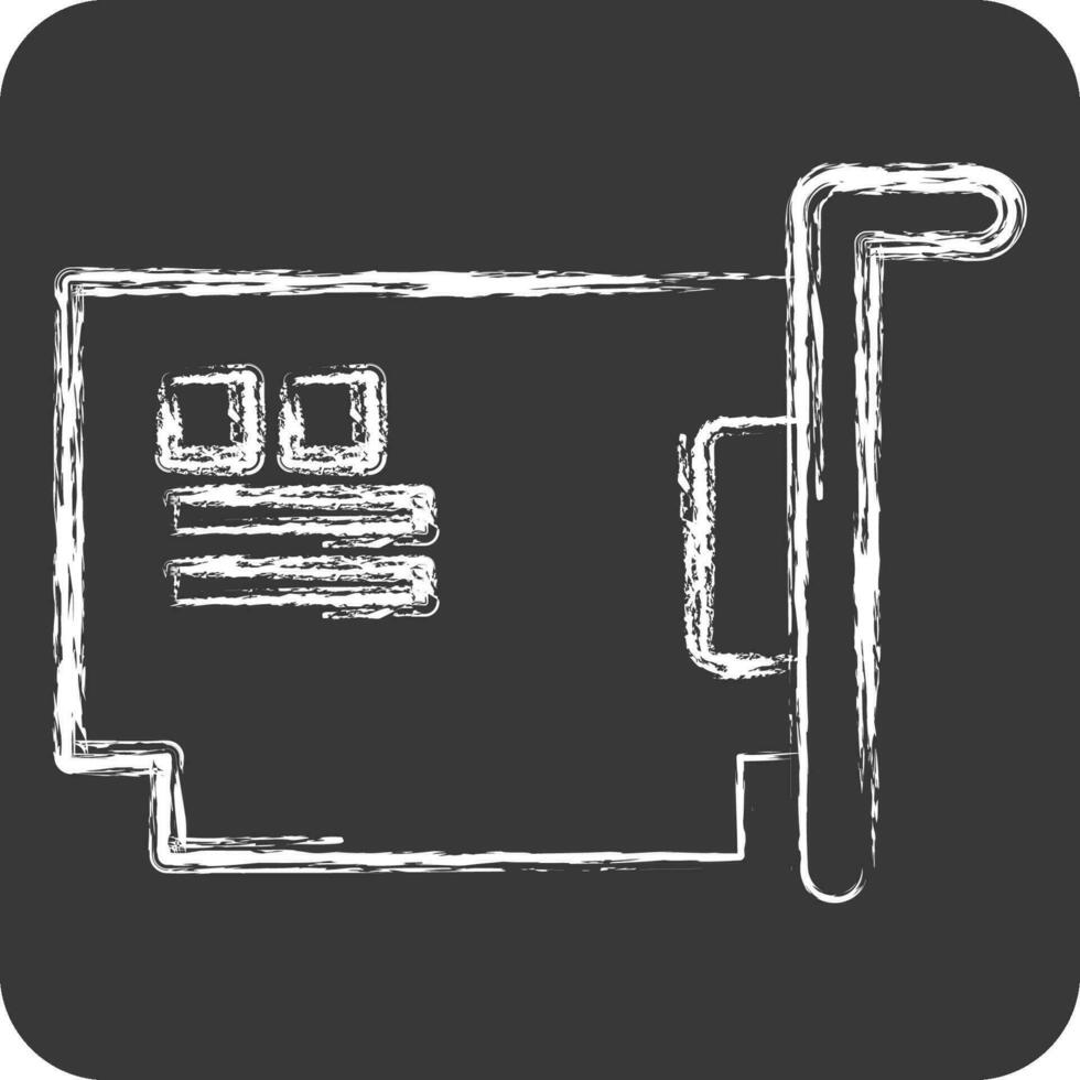 Icon Hardware. related to Computer symbol. chalk Style. simple design editable. simple illustration vector