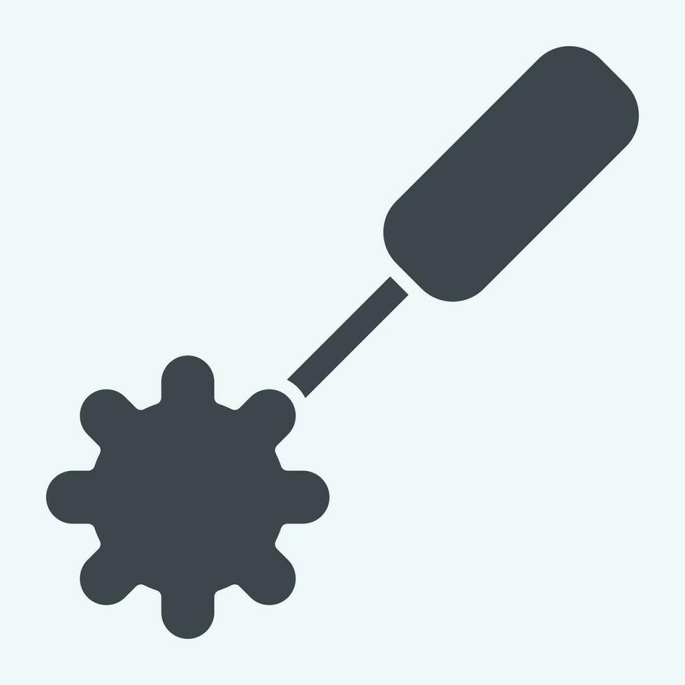 Icon Toilet Brush 2. related to Cleaning symbol. glyph style. simple design editable. simple illustration vector