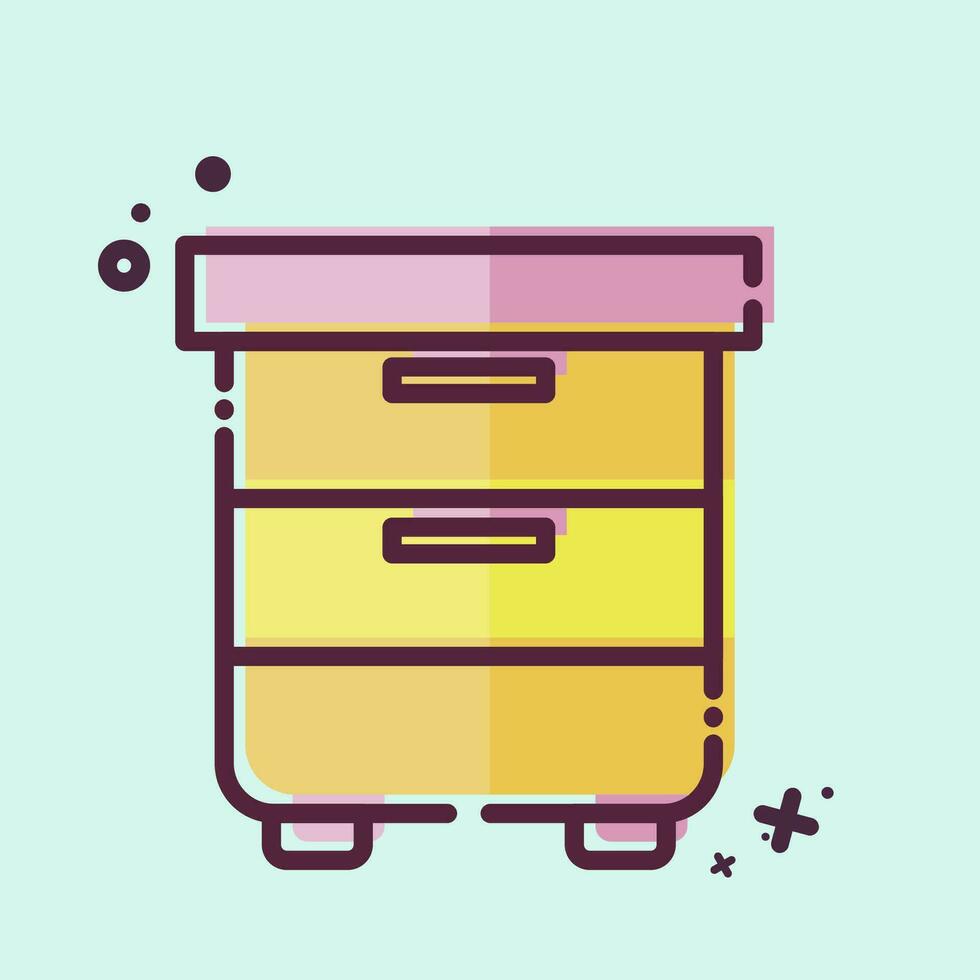 Icon Cabinet. related to Computer symbol. MBE style. simple design editable. simple illustration vector