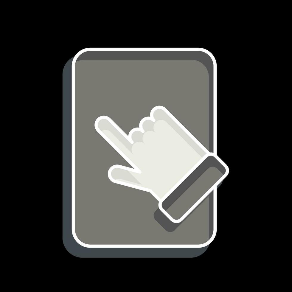 Icon Tablet Pad. related to Computer symbol. glossy style. simple design editable. simple illustration vector