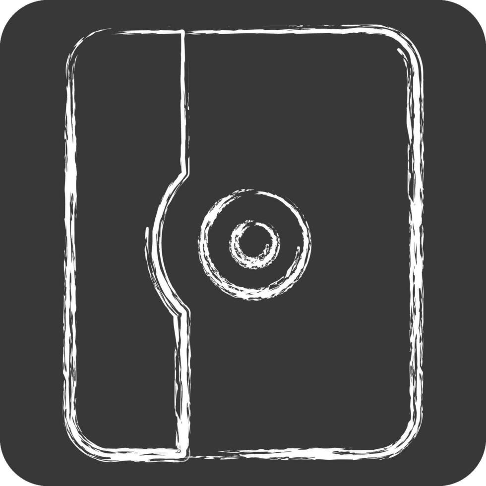 Icon Tablet Case. related to Computer symbol. chalk Style. simple design editable. simple illustration vector
