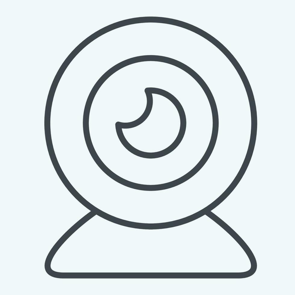 Icon Webcam. related to Computer symbol. line style. simple design editable. simple illustration vector