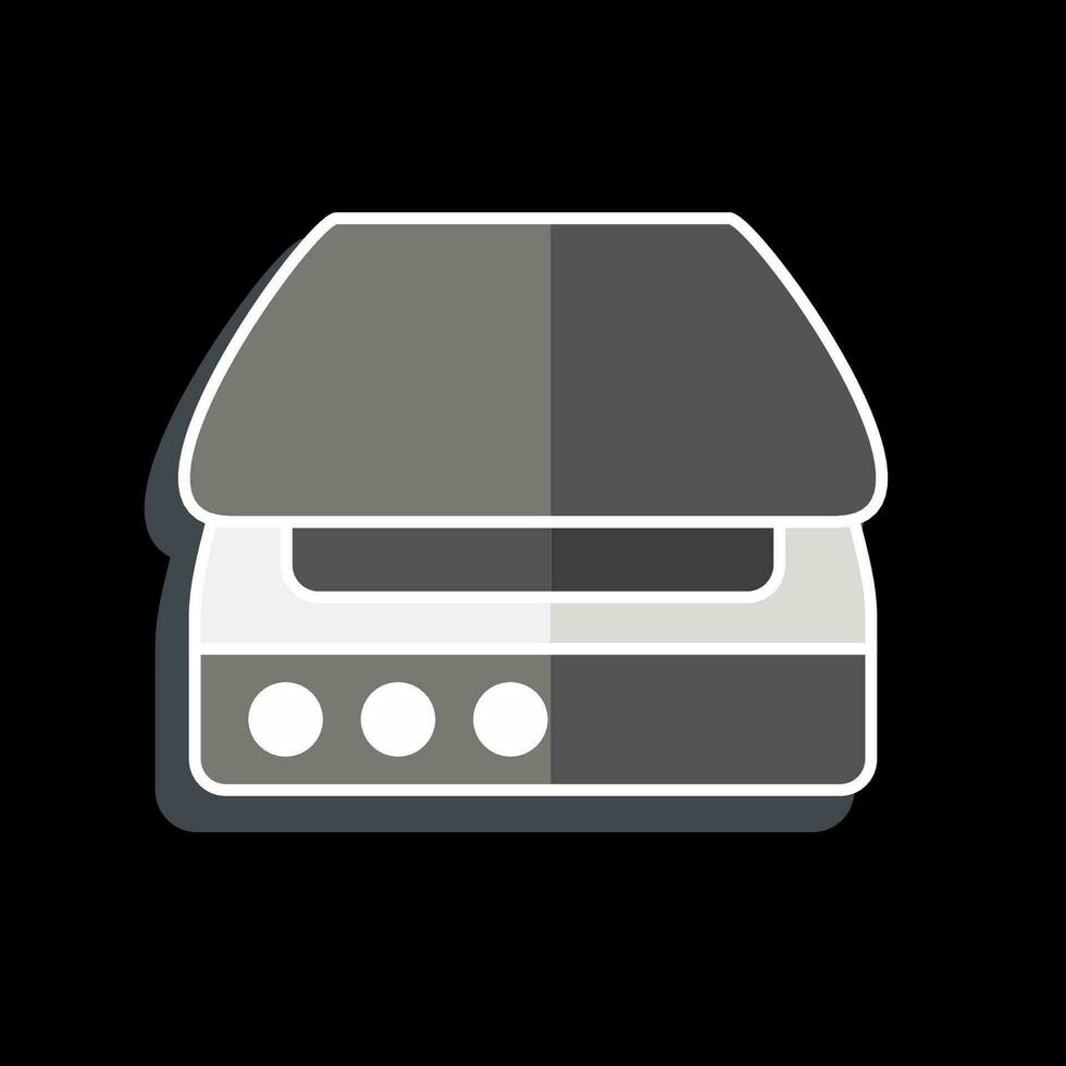 Icon Scanner. related to Computer symbol. glossy style. simple design editable. simple illustration vector