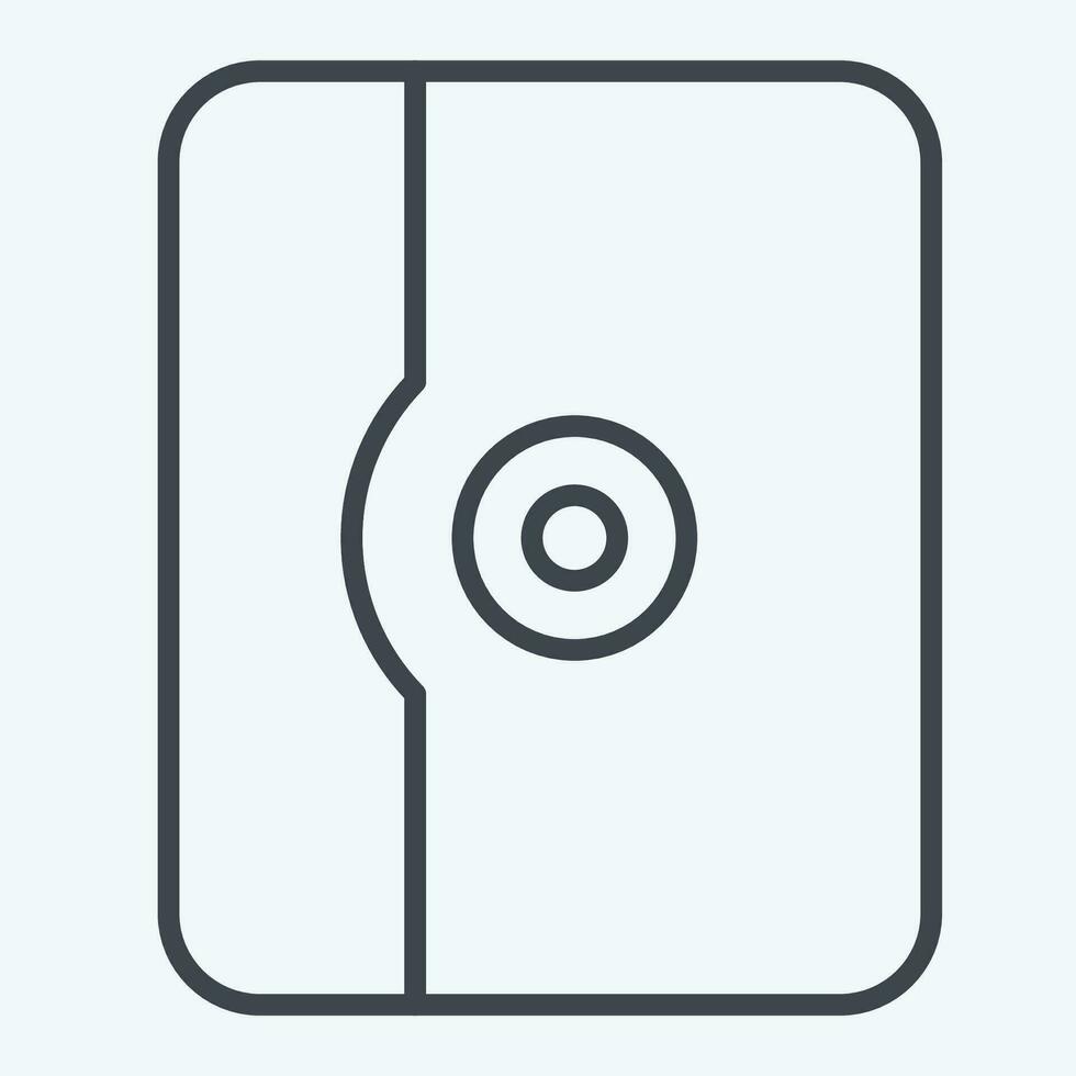 Icon Tablet Case. related to Computer symbol. line style. simple design editable. simple illustration vector