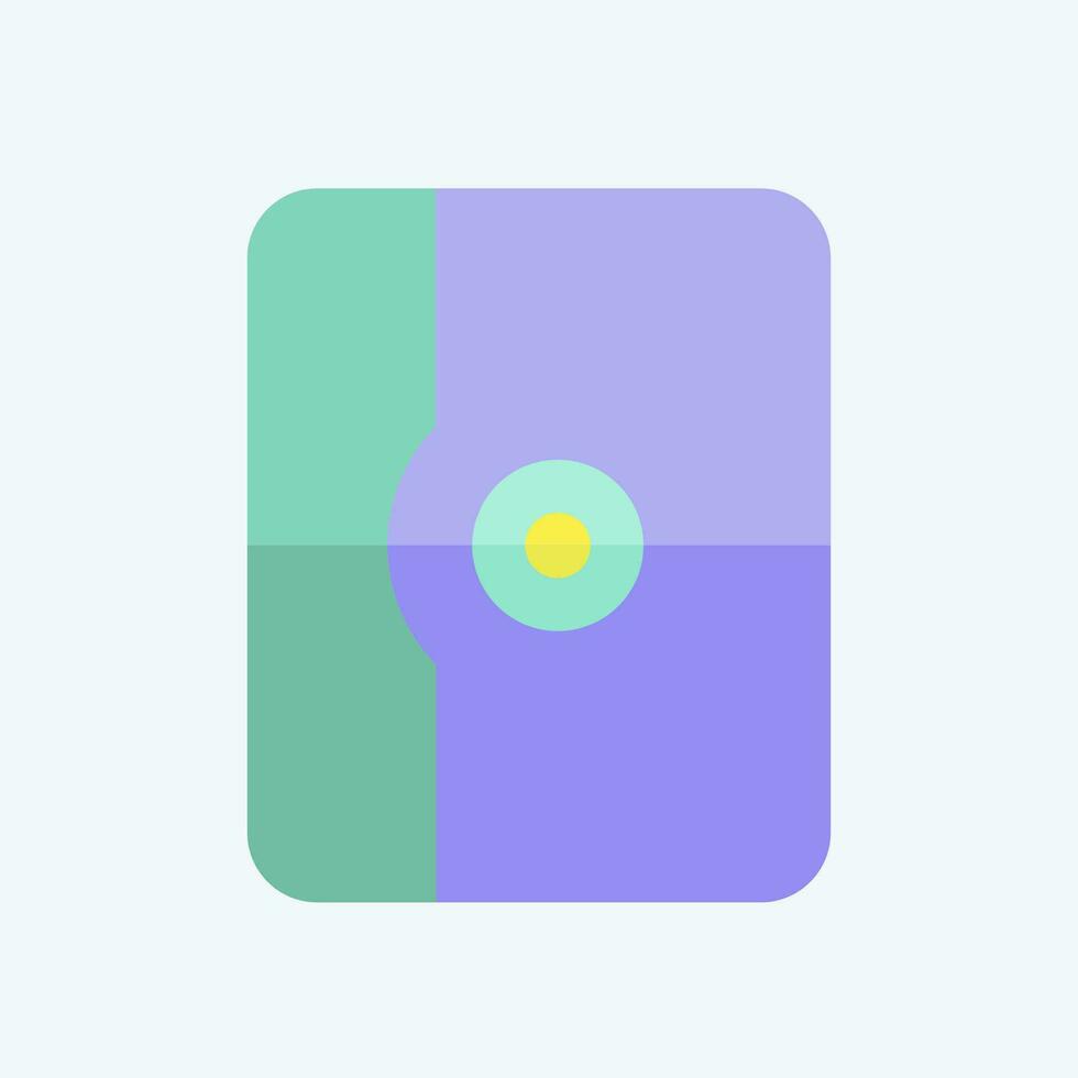 Icon Tablet Case. related to Computer symbol. flat style. simple design editable. simple illustration vector