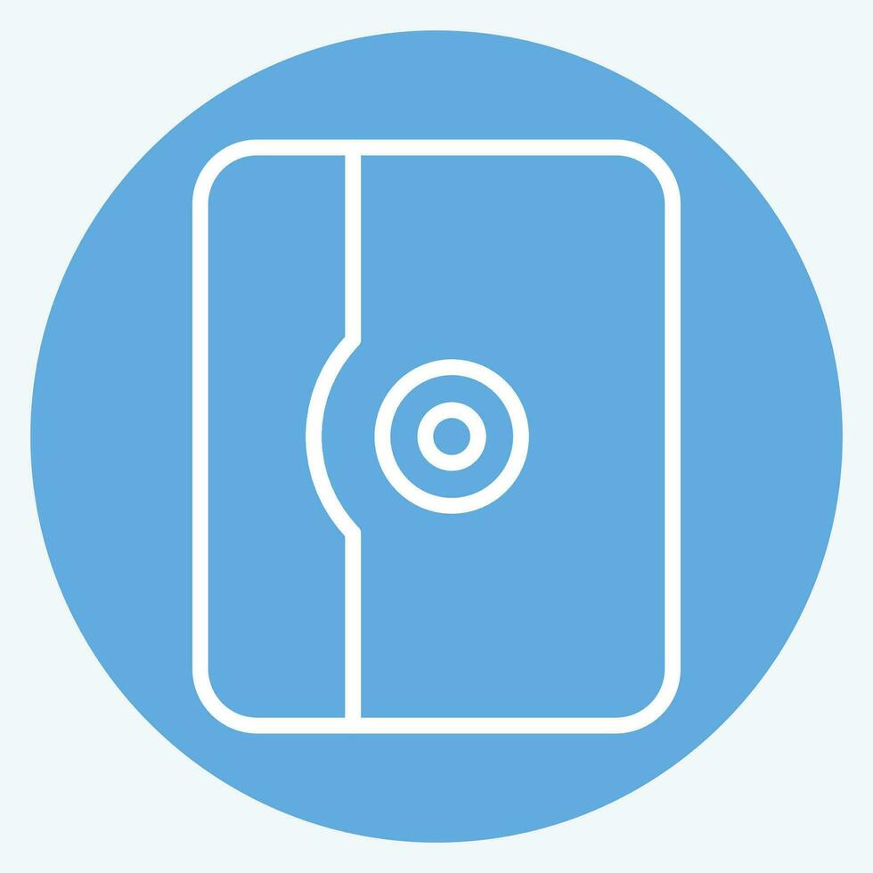 Icon Tablet Case. related to Computer symbol. blue eyes style. simple design editable. simple illustration vector