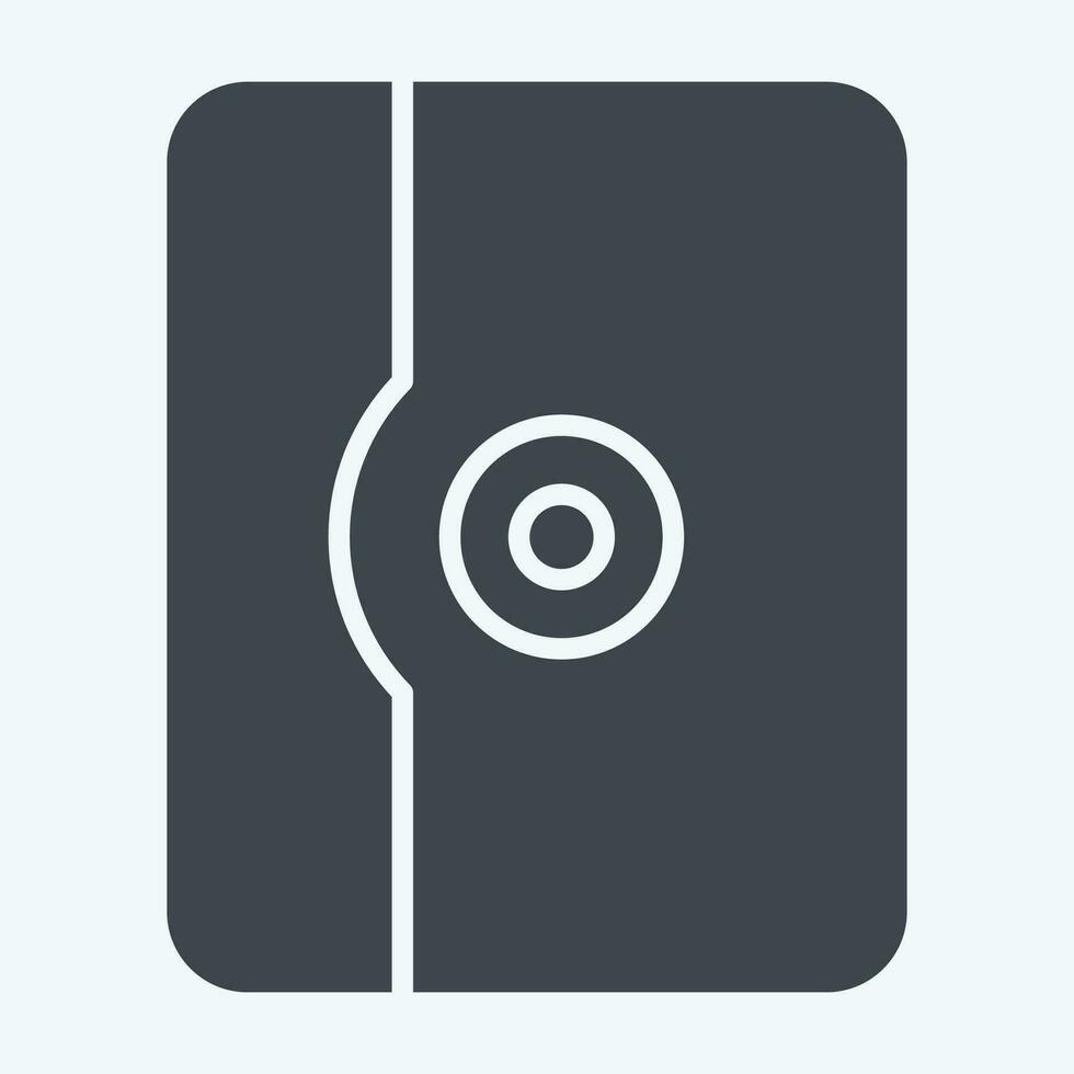 Icon Tablet Case. related to Computer symbol. glyph style. simple design editable. simple illustration vector