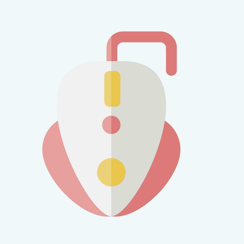 Icon Gaming Mouse. related to Computer symbol. flat style. simple design editable. simple illustration vector