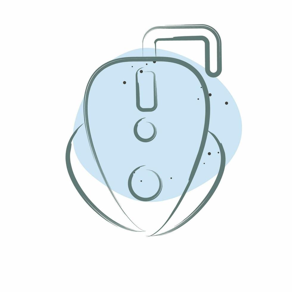 Icon Gaming Mouse. related to Computer symbol. Color Spot Style. simple design editable. simple illustration vector