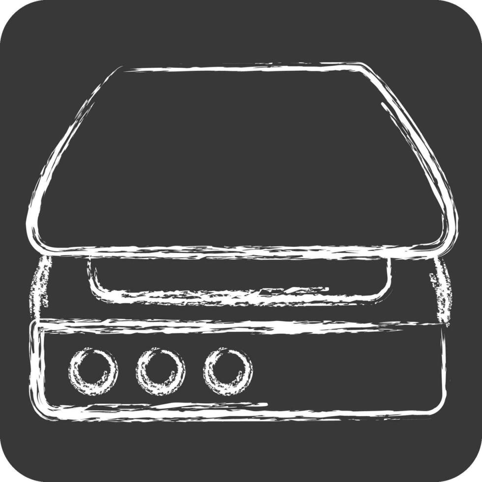 Icon Scanner. related to Computer symbol. chalk Style. simple design editable. simple illustration vector