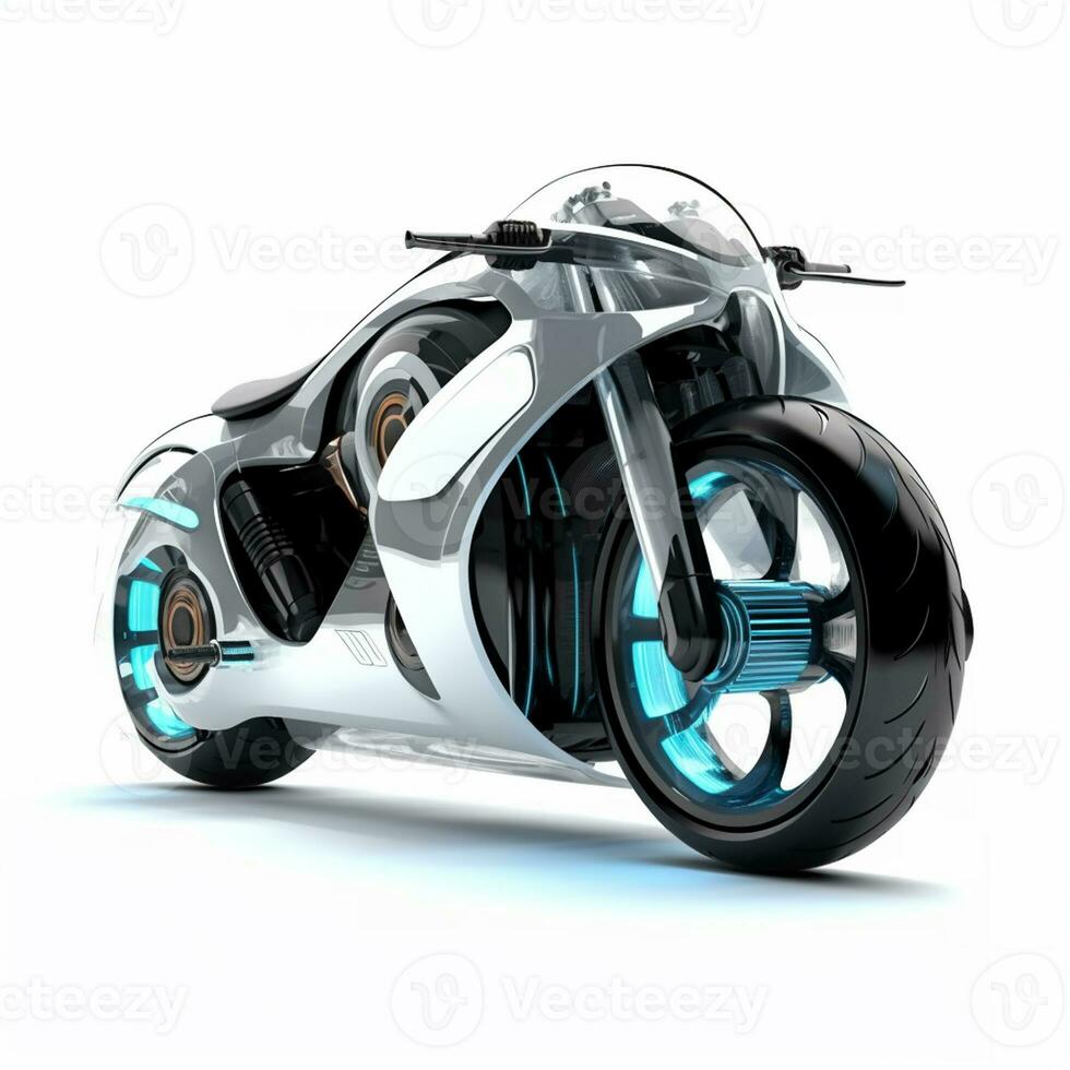 AI Generative futurism vehicle With a Copy space photo