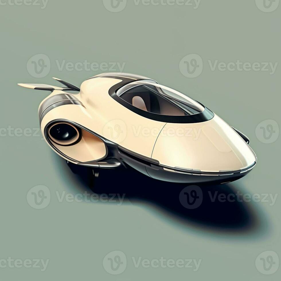 AI Generative futurism vehicle With a Copy space photo