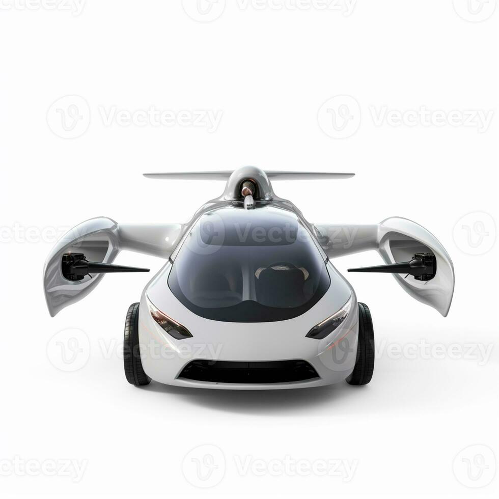 AI Generative futurism vehicle With a Copy space photo