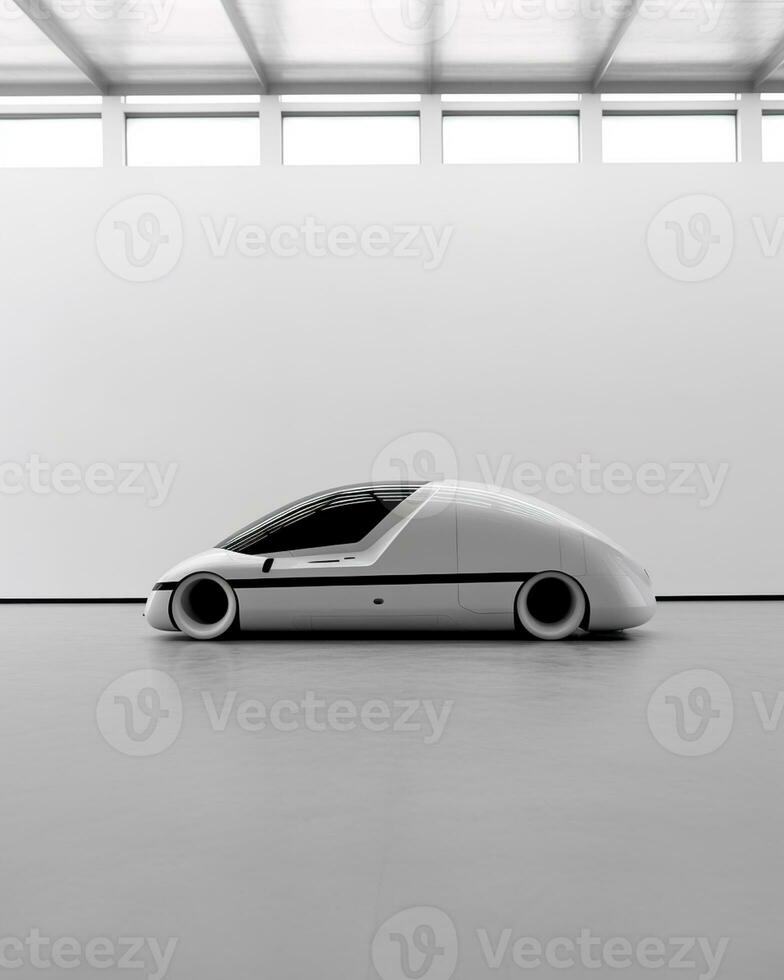 AI Generative futurism vehicle With a Copy space photo