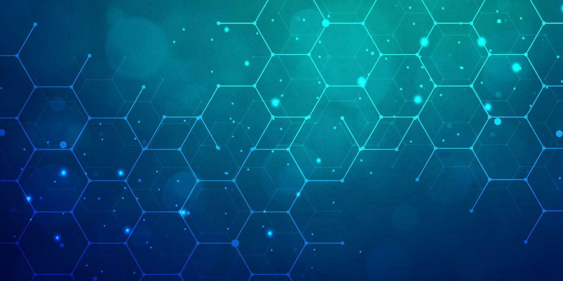Digital technology internet network speed connection blue green background, cyber nano information, abstract communication, innovation future tech data, Ai big data lines dots, illustration vector 3d