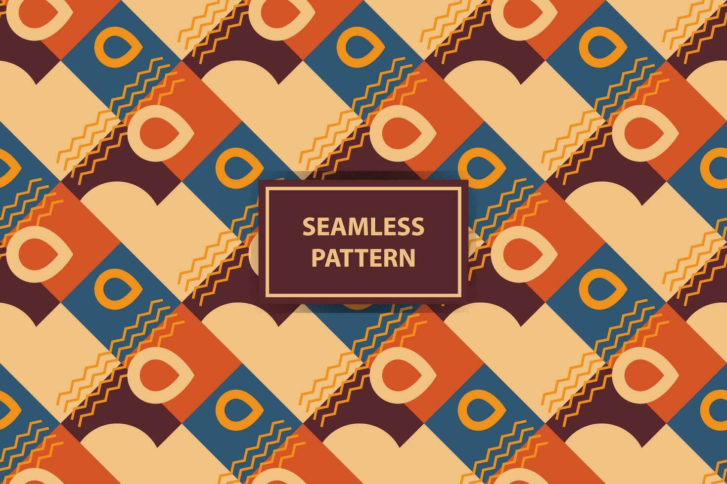 Geometric seamless pattern. Abstract geometric hexagonal graphic design print cubes pattern. Seamless geometric cubes pattern. vector