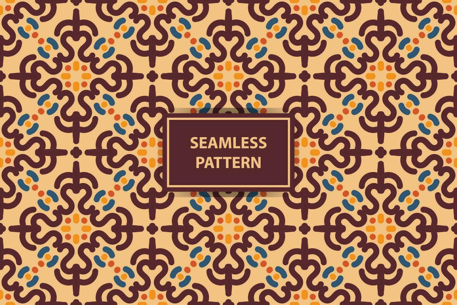 Moroccan Ethnic seamless pattern design. Aztec fabric carpet mandala ornament chevron textile decoration wallpaper. Tribal turkey African Indian traditional embroidery vector illustrations background