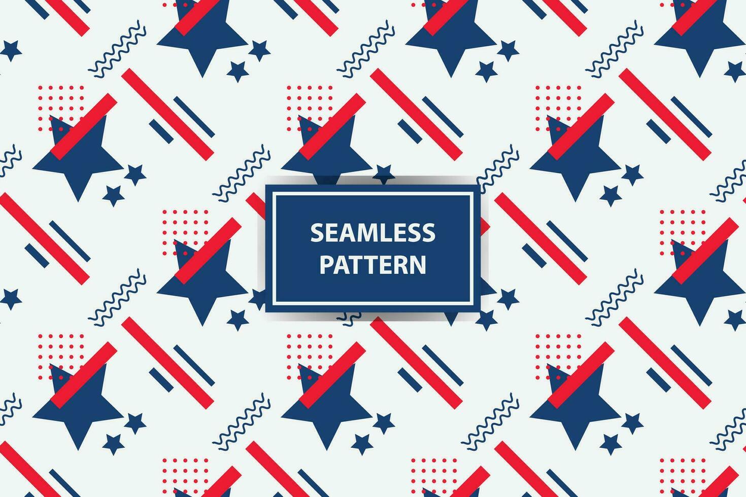 american style seamless pattern. Seamless USA flag print for wrapping paper, sport textile, clothes. Red, blue and white grunge ornament. vector