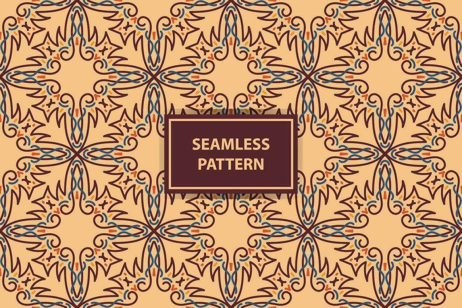 Moroccan Ethnic seamless pattern design. Aztec fabric carpet mandala ornament chevron textile decoration wallpaper. Tribal turkey African Indian traditional embroidery vector illustrations background