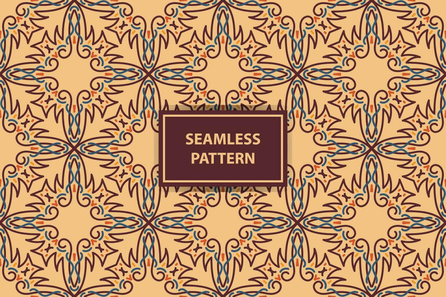 Moroccan Ethnic seamless pattern design. Aztec fabric carpet mandala ornament chevron textile decoration wallpaper. Tribal turkey African Indian traditional embroidery vector illustrations background