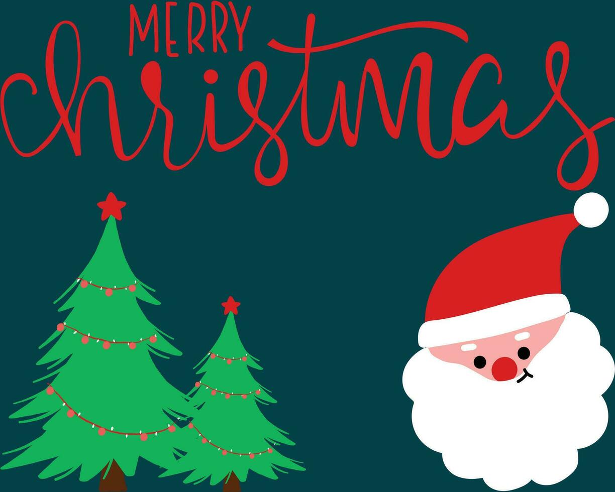 Merry Christmas card vector